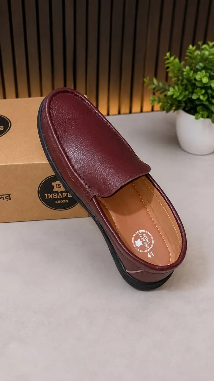 Maroon Moccasin Loafer
