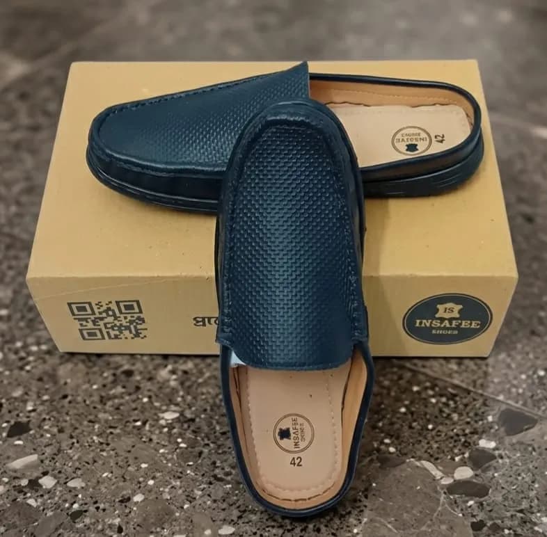 Black Dice Half Loafer