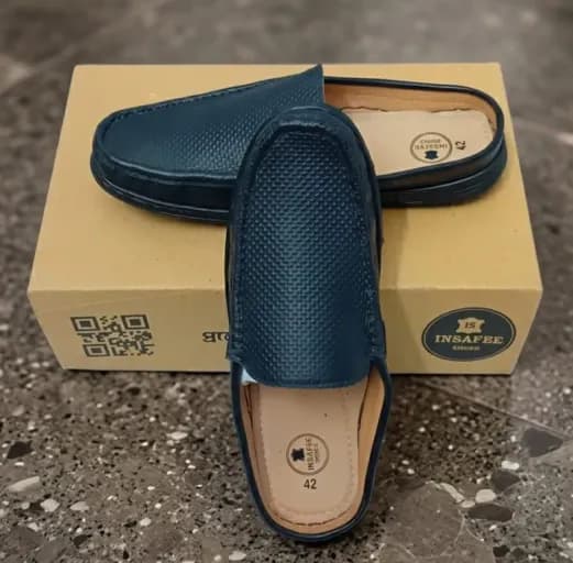 Black Dice Half Loafer